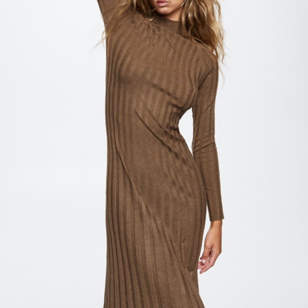 Mango fitted knit dress